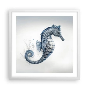 Poster in cornice bianca - Delicato scherzo di natura - 50x50 cm