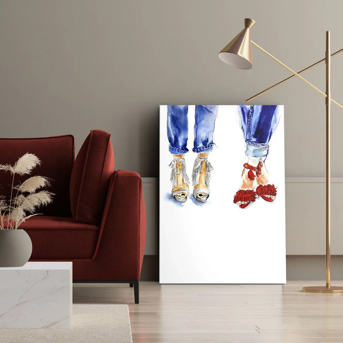 Quadro su tela - Stampe su Tela - Facciamo una passeggiata? - 55x100 cm