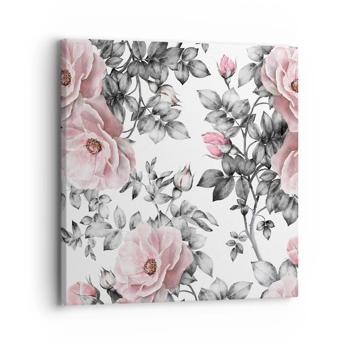 Quadro su tela - Stampe su Tela - Perdersi tra le rose - 30x30 cm