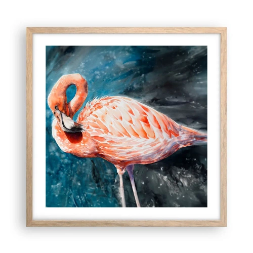 Poster in cornice rovere chiaro - Naturalmente decorativo  - 50x50 cm