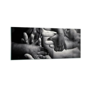 Quadro su vetro - Umanità - 100x40 cm