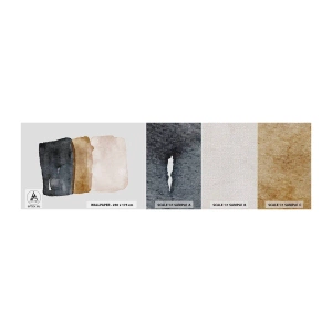 Campione di Fotomurale Premium Canvas - Composizione di colori della terra - Astrazione, Pezzo, Minimalismo - 100x30 cm