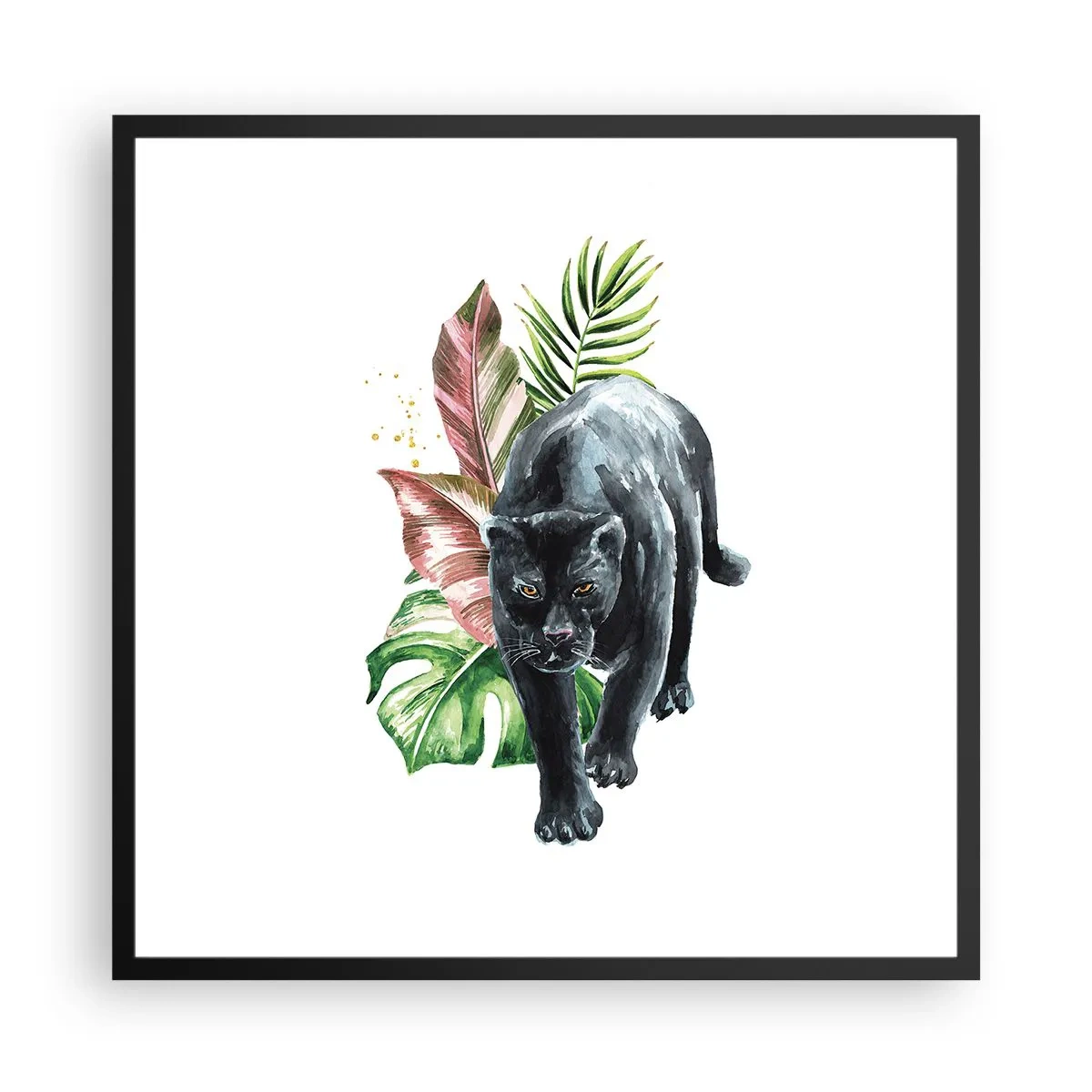 Poster in cornice nera - Cuore selvaggio - 60x60 cm