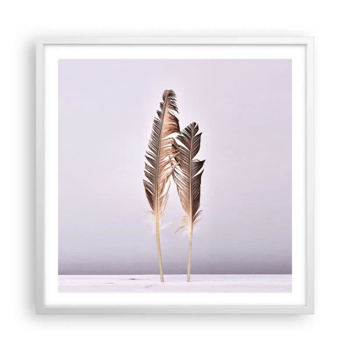 Poster in cornice bianca - Contro il nulla - 60x60 cm