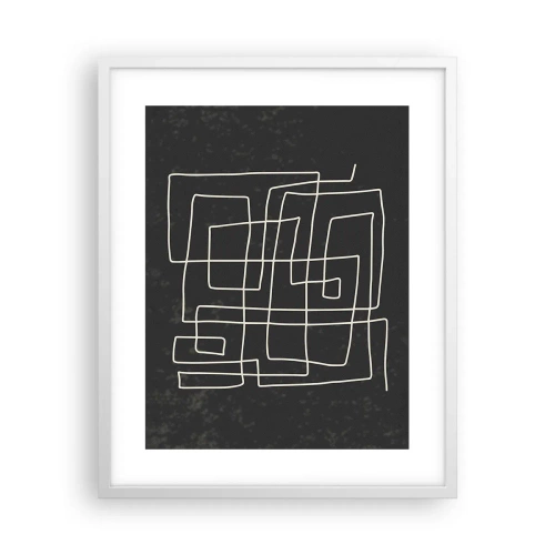 Poster in cornice bianca - Non è così semplice - 40x50 cm