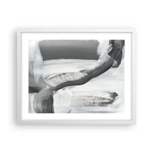 Poster in cornice bianca - Movimento deciso - 50x40 cm