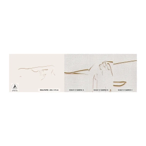 Campione di Fotomurale Premium Canvas - La forma del desiderio - Astrazione, Grafica, Pezzo - 100x30 cm