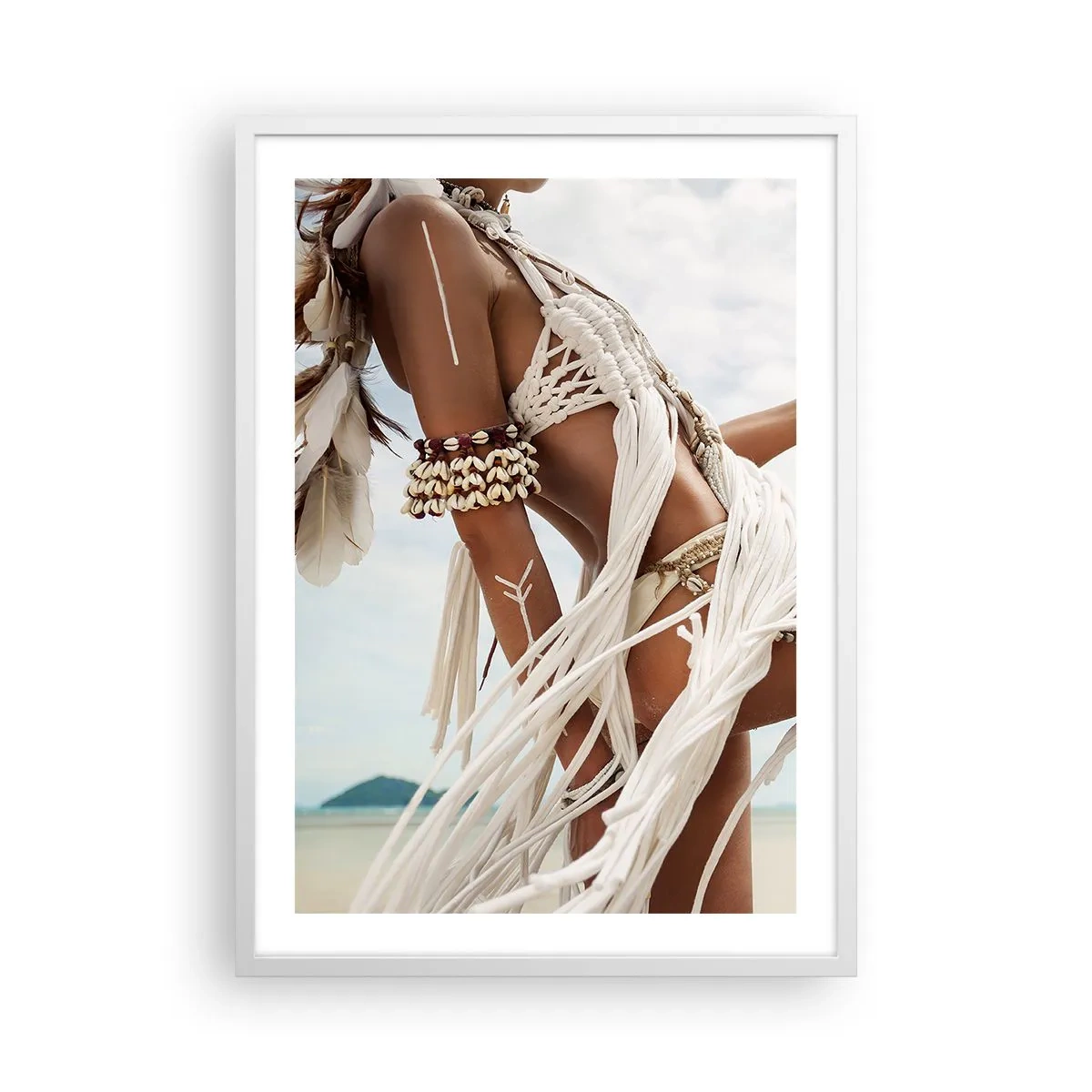 Poster in cornice bianca - La sacerdotessa del sole - 50x70 cm
