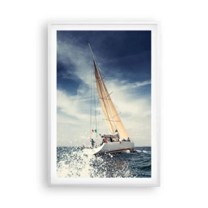 Poster in cornice bianca - Non ci raggiungeranno! - 61x91 cm