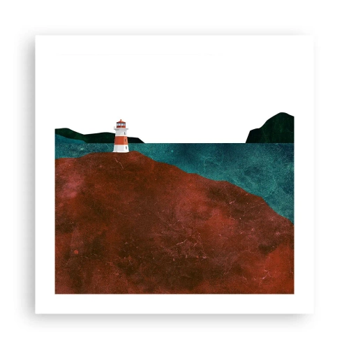 Poster - Contemplando il mare - 50x50 cm