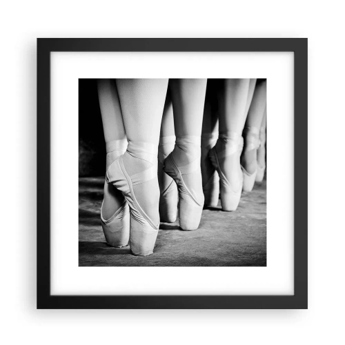 Poster in cornice nera - Insieme, con leggerezza - 30x30 cm