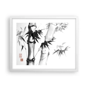 Poster in cornice bianca - Particolare d'oriente - 50x40 cm