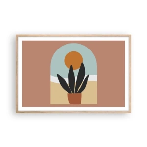 Poster in cornice rovere chiaro - Piccole gioie - 91x61 cm