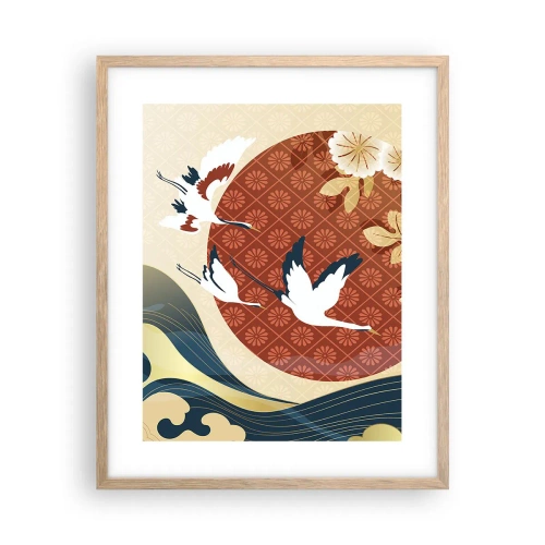 Poster in cornice rovere chiaro - Favola giapponese - 40x50 cm