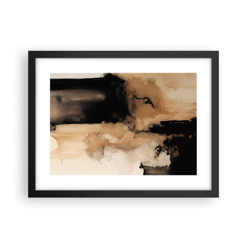 Poster in cornice nera - Astrazione intrigante - 40x30 cm