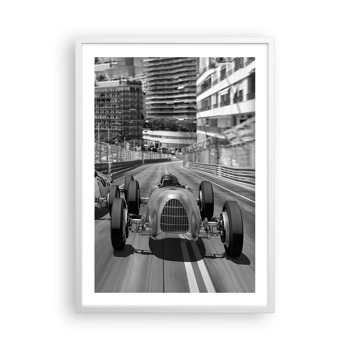 Poster in cornice bianca - Tanto tempo fa a Montecarlo - 50x70 cm
