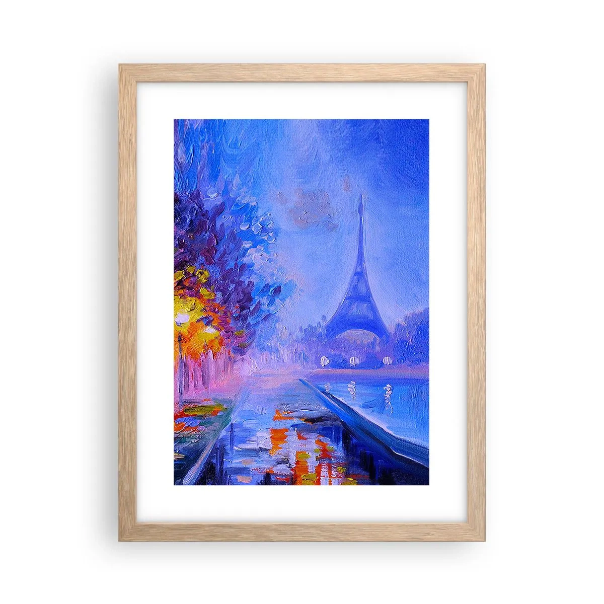 Poster in cornice rovere chiaro - Passeggiata da sogno - 30x40 cm