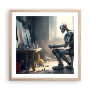 Poster in cornice rovere chiaro - Atto creativo - 50x50 cm