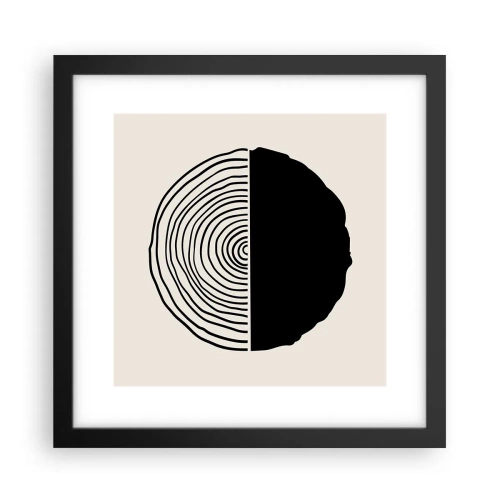 Poster in cornice nera - A metà - 30x30 cm