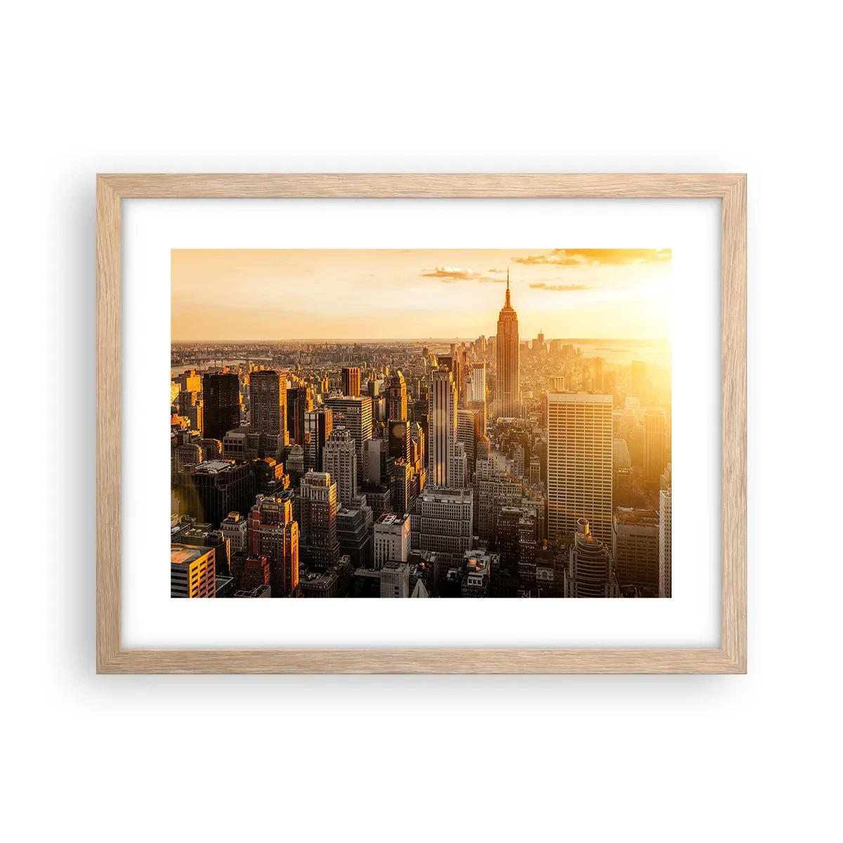 Poster in cornice rovere chiaro - Crescere al sole - 40x30 cm