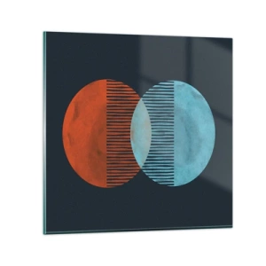 Quadro su vetro - Fantasia astronomica - 30x30 cm