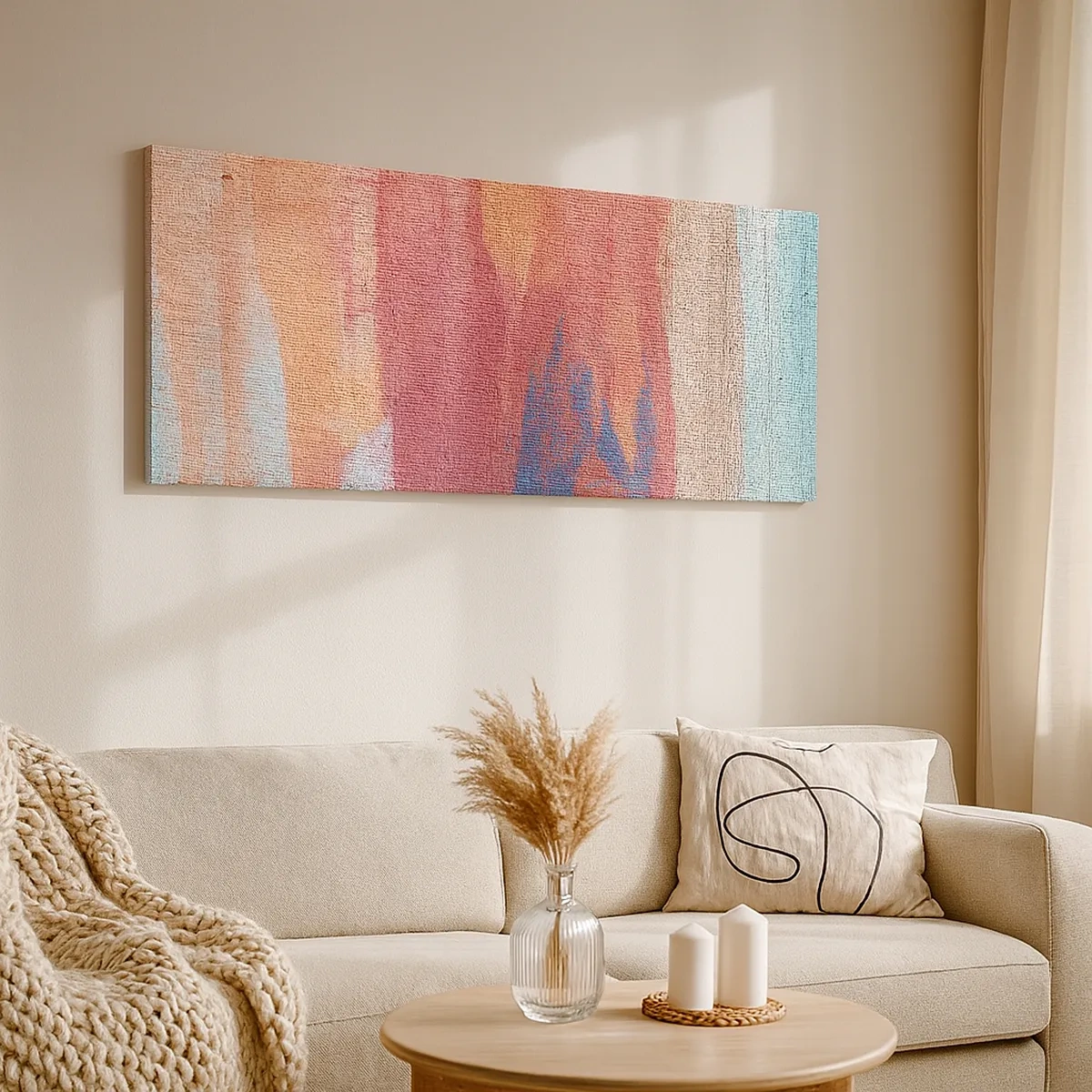 Quadro su tela - Stampe su Tela - Colando con l'arcobaleno - 30x30 cm