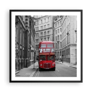 Poster in cornice nera - Il quotidiano non deve essere grigio - 60x60 cm