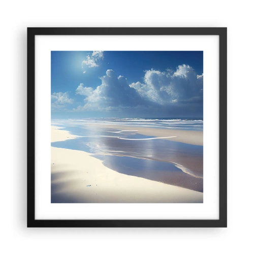 Poster in cornice nera - Vacanze in paradiso - 40x40 cm