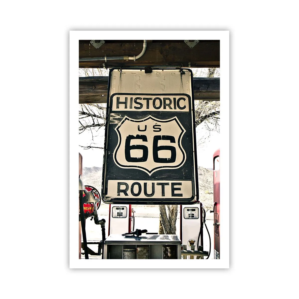 Poster - Viaggio retro americano - 61x91 cm