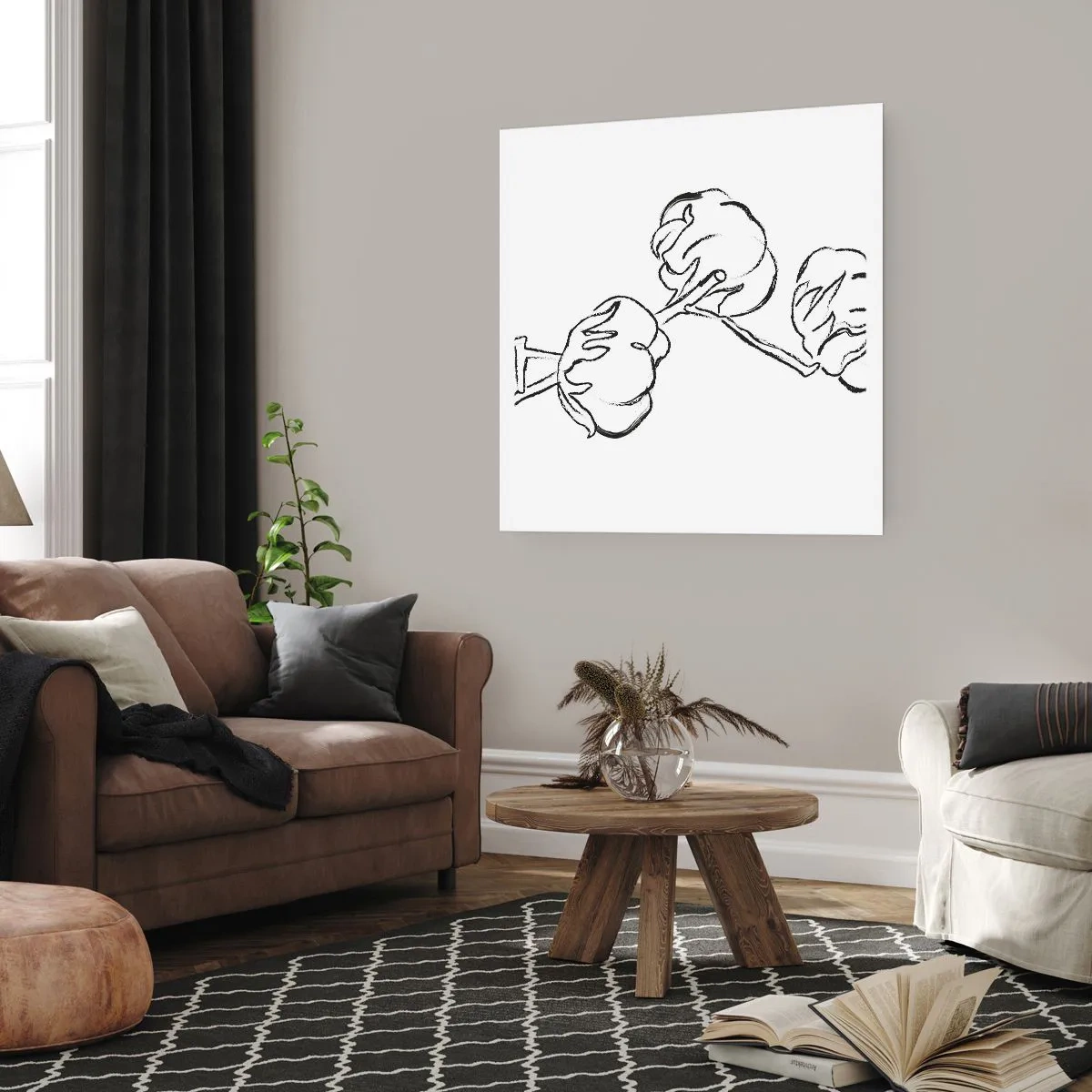 Poster - Piumino di cotone - 30x30 cm