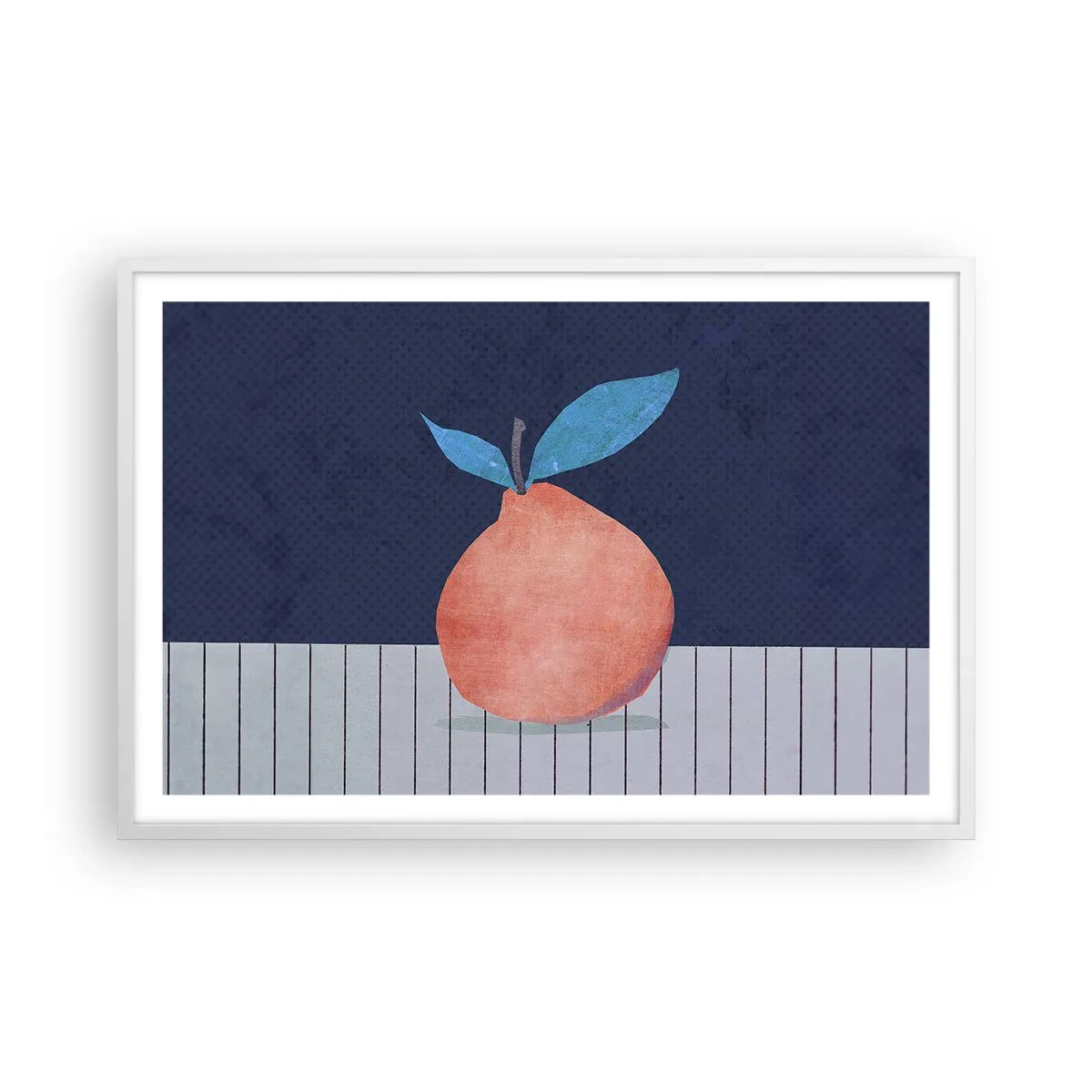 Poster in cornice bianca - Convessità e piano - 91x61 cm