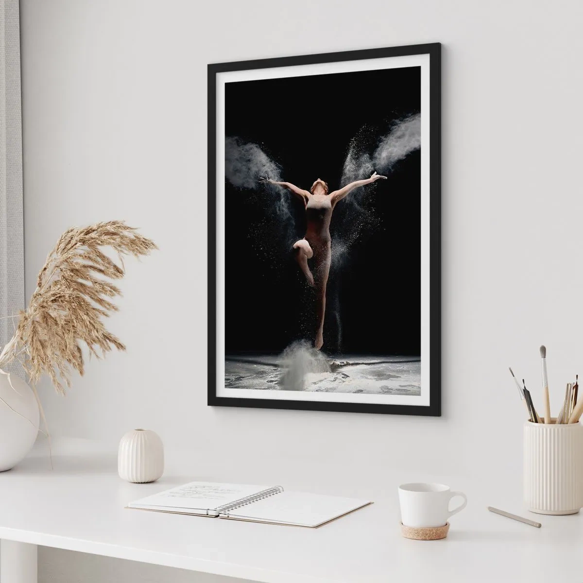 Poster in cornice nera - Gli elfi esistono - 40x50 cm