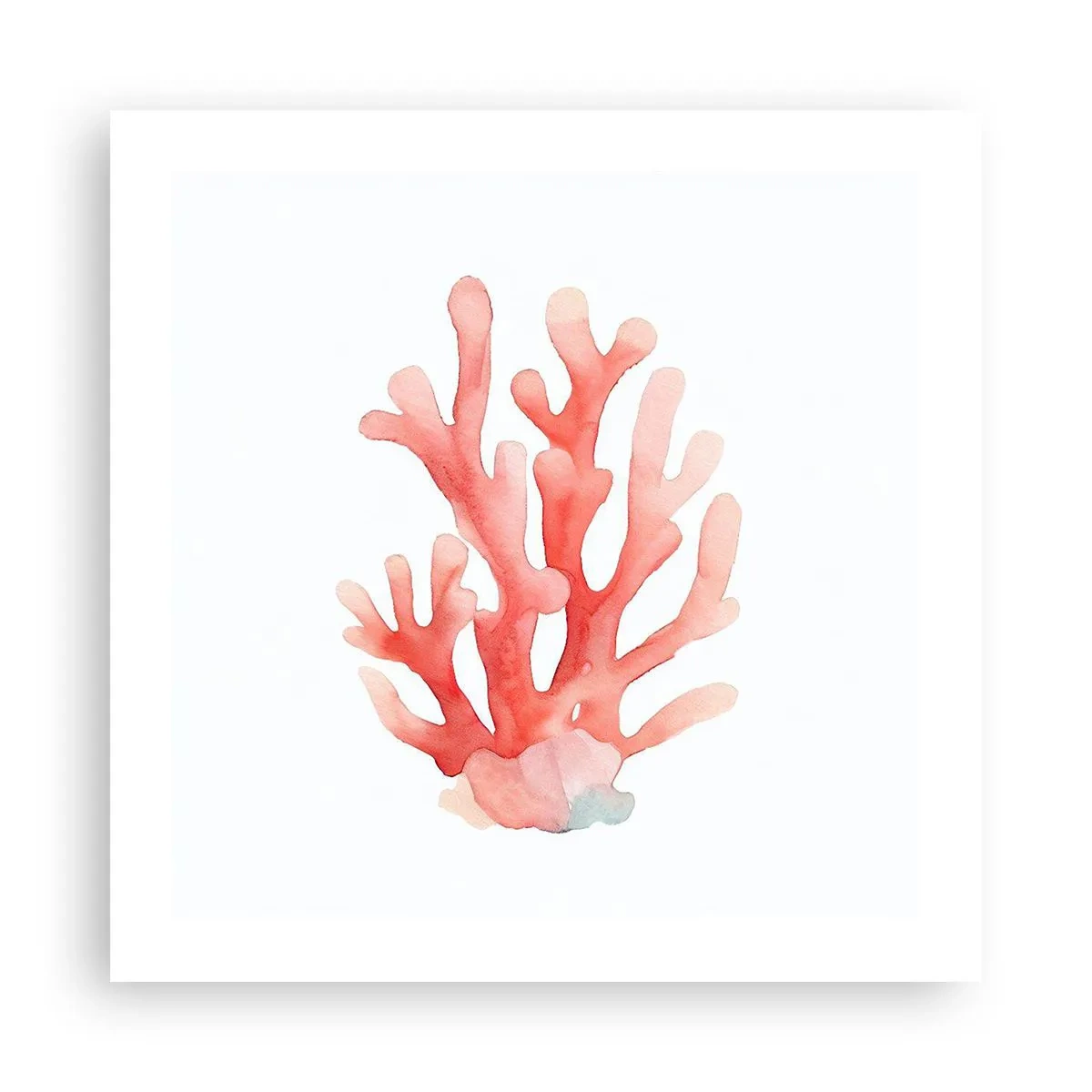 Poster - Corallo color corallo - 50x50 cm