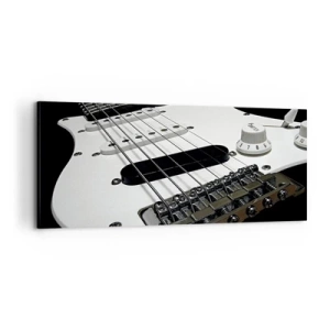 Quadro su tela - Stampe su Tela - Il suono nascosto nel bianco - 100x40 cm