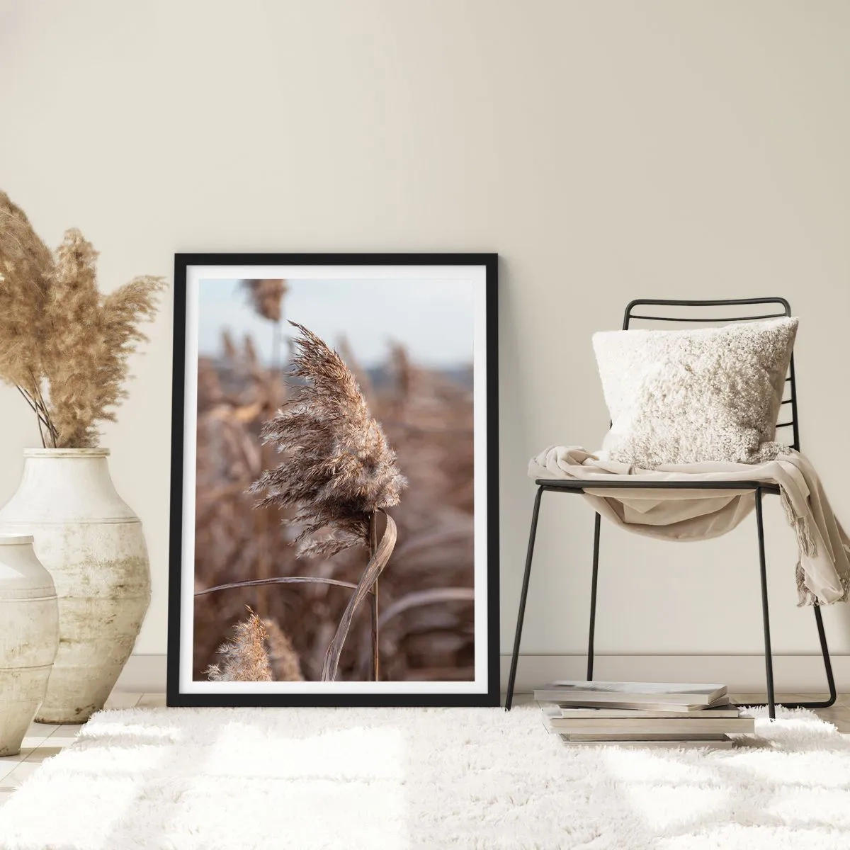 Poster in cornice nera - è tempo di volare col vento - 40x50 cm