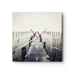 Orologio da parete - Orologio in Vetro - Immergiti nella pace - 40x40 cm