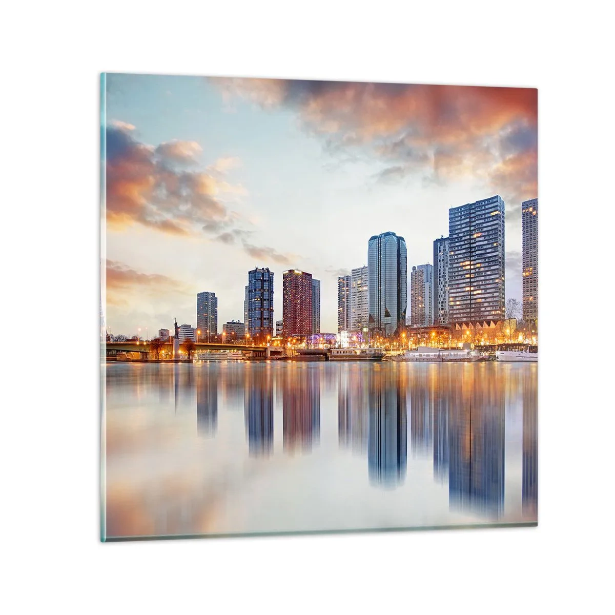 Quadro su vetro - La pace monumentale di Parigi - 60x60 cm