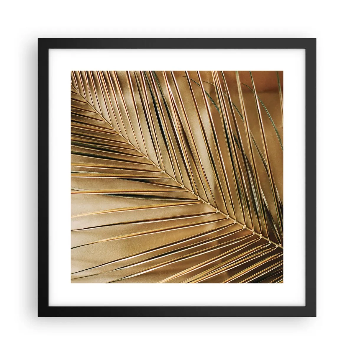 Poster in cornice nera - Colonnato naturale - 40x40 cm