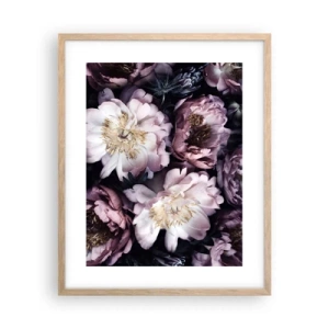 Poster in cornice rovere chiaro - Bouquet nel vecchio stile - 40x50 cm