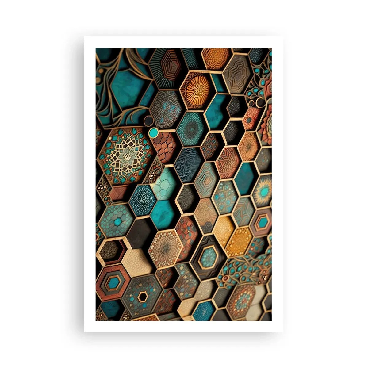 Poster - Decorazioni arabe: variazione - 61x91 cm