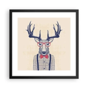 Poster in cornice nera - Divertente stravaganza - 40x40 cm