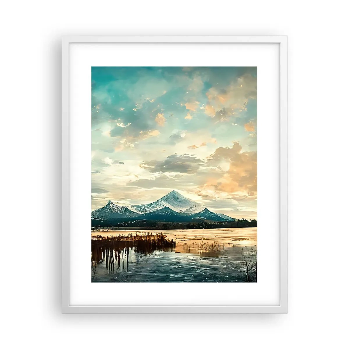 Poster in cornice bianca - Sotto la protezione del cielo - 40x50 cm