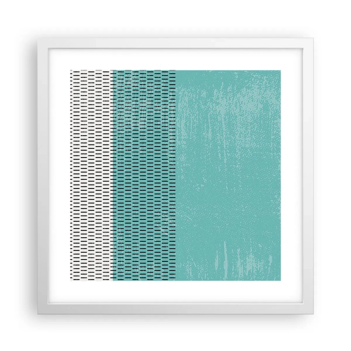 Poster in cornice bianca - Composizione equilibrata - 40x40 cm