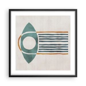 Poster in cornice nera - Segni e rituali - 50x50 cm