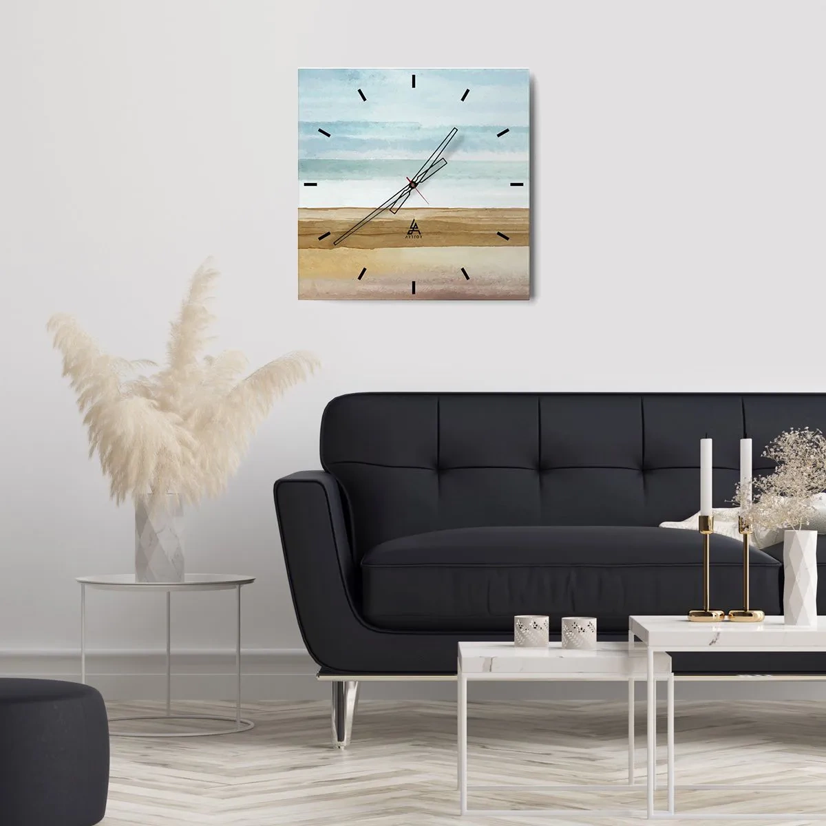 Orologio da parete - Orologio in Vetro - Rilassamento - 30x30 cm