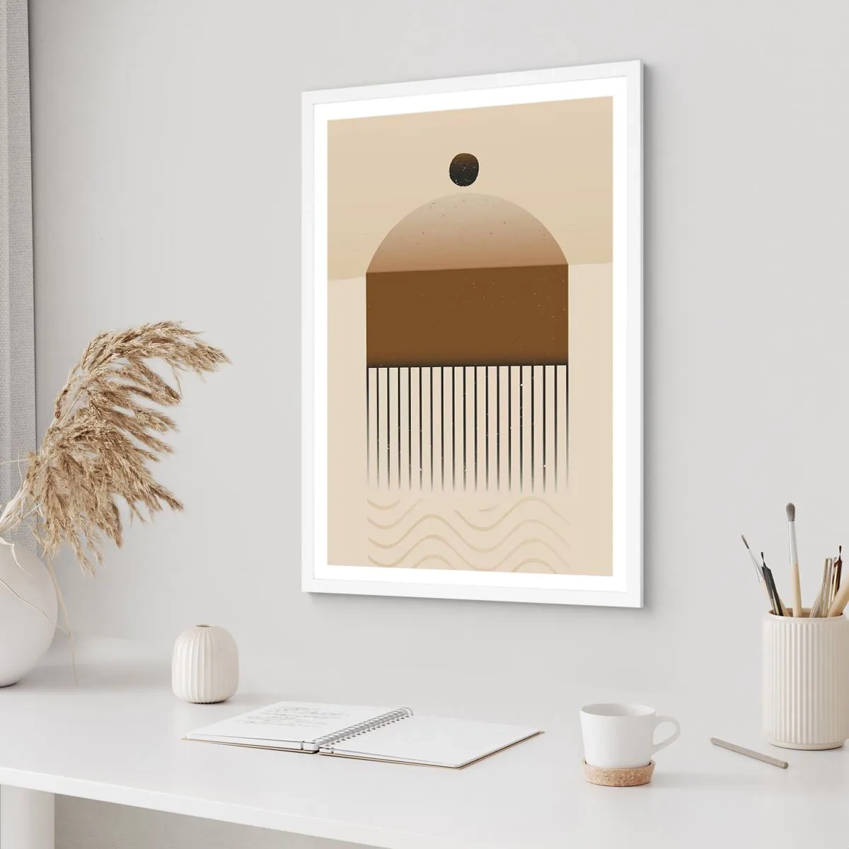 Poster in cornice bianca - Diversi stati - 30x40 cm