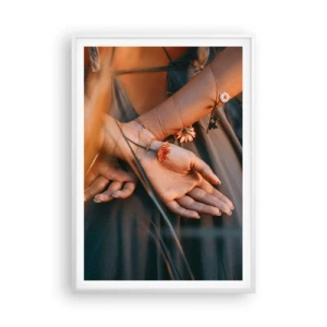 Poster in cornice bianca - Legata alla natura - 70x100 cm