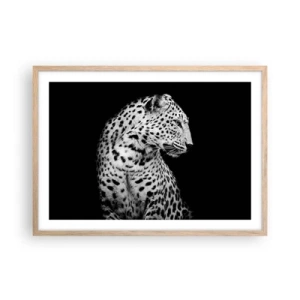 Poster in cornice rovere chiaro - Profilo destro perfetto! - 70x50 cm