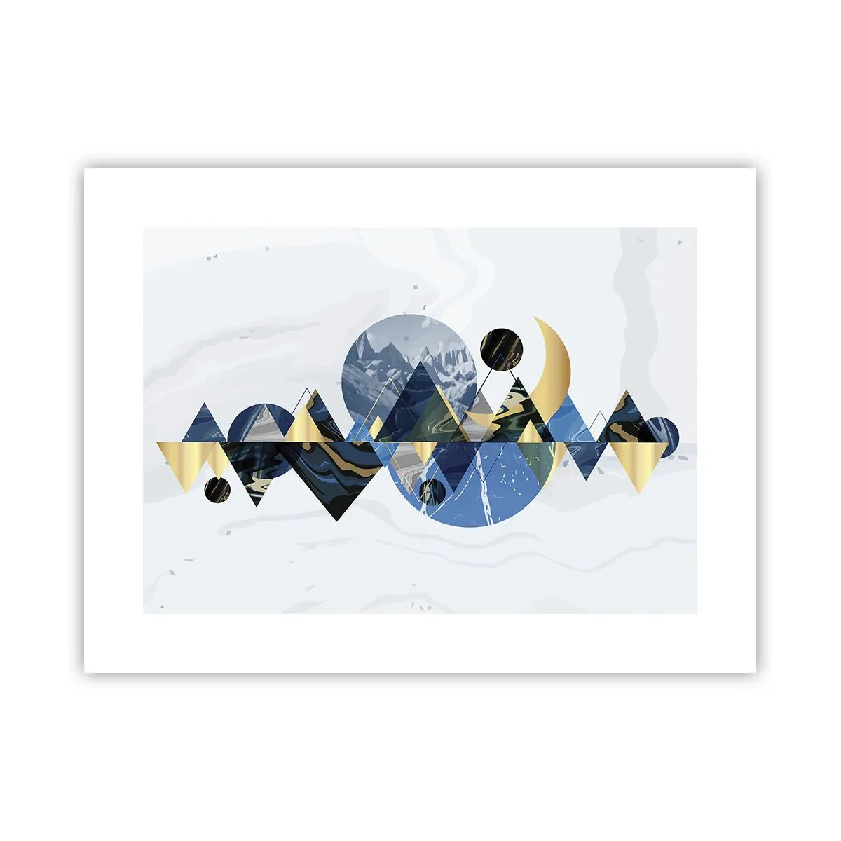 Poster - Paesaggio geometrico - 40x30 cm