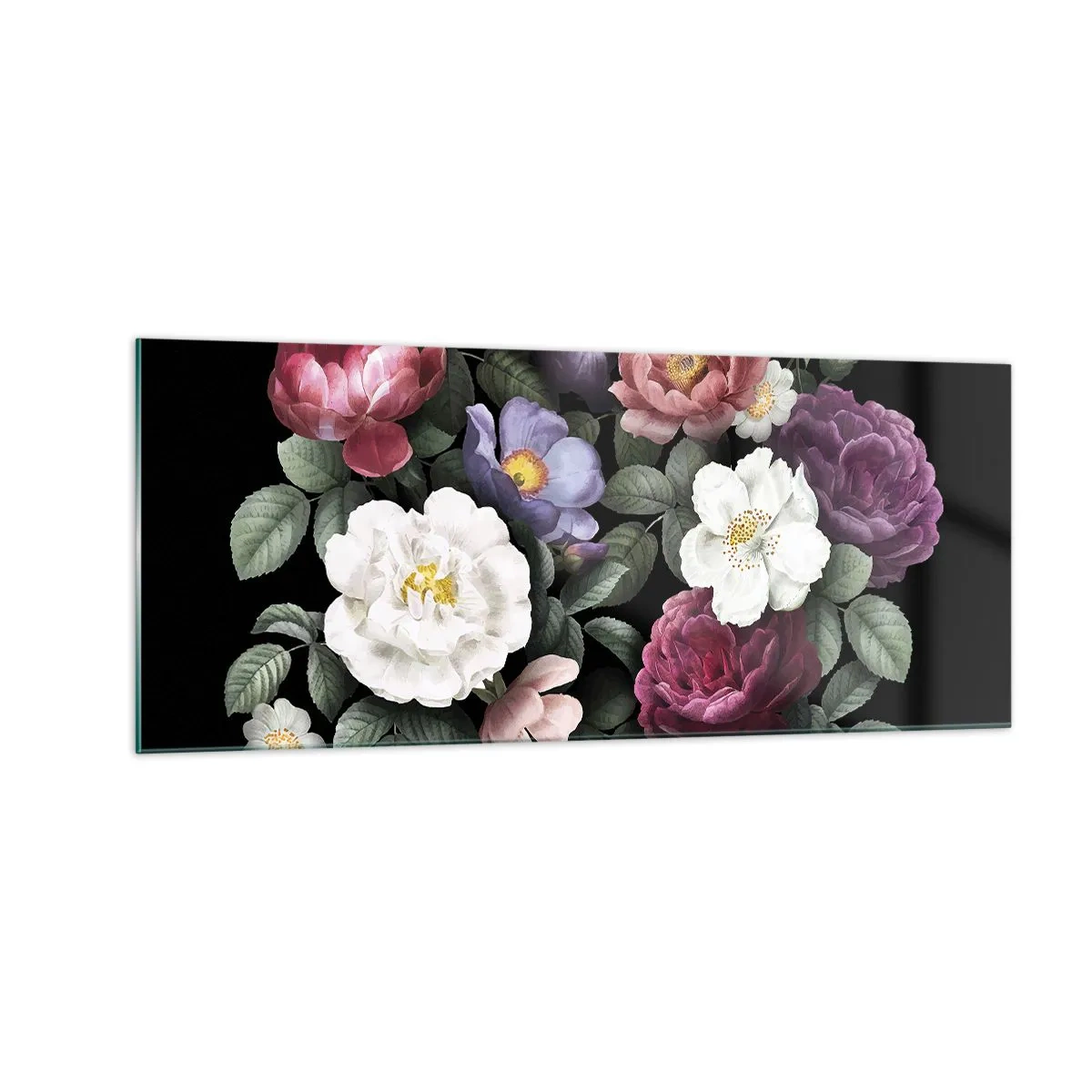 Quadro su vetro - Dal giardino inglese - 100x40 cm